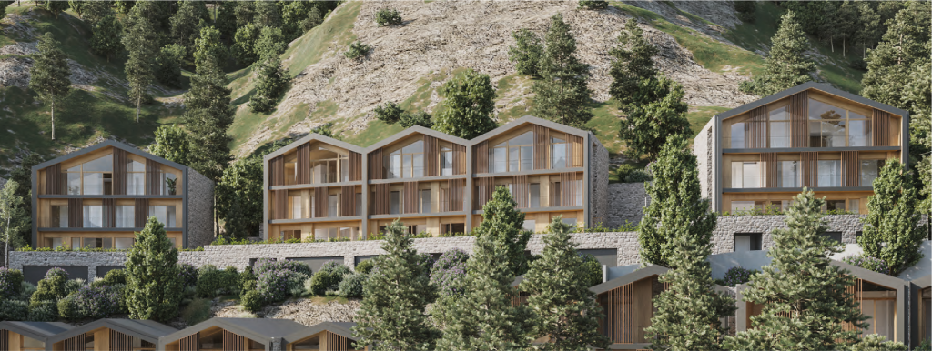 Com a casa enlloc! INTRODUCCIÓ Perquè llocs on viure n’hi ha de moltes maneres -alguns fins i tot molt bonics- però allò que reconeixem realment com a casa nostra, és realment difícil de trobar: Un lloc on podem ser nosaltres mateixos, on ens sentim segurs, on volem tornar cada nit. I això és el que hem preparat per a tu: un espai per fer teu, que puguis sentis com a propi, que et vingui de gust compartir amb qui estimes i que s’adapti a les teves necessitats i manera de viure. I tot plegat, en un entorn únic, envoltat de natura, amb una construcció moderna i segura i seguint els més exigents paràmetres de sostenibilitat, amb totes les comoditats i els millors acabats. Els darrers mesos hem estat treballant de valent per no deixar cap detall a l’atzar, perquè volem que en traspassar la porta sentis que, finalment, has arribat a casa. Et convidem a descobrir-ho. LOCALITZACIÓ La localitat de Pal és ben a prop del cel. Envoltada d’un aire net i revitalitzant, et permet enlairar-te per sobre del soroll de la ciutat i de les presses. Pal és un dels pobles romànics més ben conservats d’Andorra. Des de l’any 1998 forma part d’un pla especial de protecció de l’arquitectura tradicional, el que li atorga un caràcter autèntic i genuí. Pal és un llogarret de la parròquia de la Massana -una de les set parròquies del país- i està ubicat en un contrafort de cara al migdia, al costat del riu de Pal a 1.551 m altitud. L’any 2021 tenia 249 habitants. És un poble residencial molt tranquil, ja que la carretera no travessa els seus carrers, sinó que en queda al marge, la qual cosa li dona un plus de silenci i seguretat. És l’últim poble de la CG-4 (Carretera General) abans d’arribar a l’estació de Vallnord: un centre d’esquí d’alt nivell a l’hivern, i un destí de luxe a l’estiu pels amants de la bicicleta de muntanya.                                                Pal és un poble romànic tranquil i segur, amb sol tot el dia. PROMOCIÓ Pal 1550 Village Ressort compta amb 14 parcel·les, amb una superfície global de 17.181,38 m². Pal 1550 Village Ressort disposa de 100 habitatges de diverses tipologies i formats, per tal d’adaptar-se a cada necessitat. XALETS Habitatges de 4-5 habitacions i 4-5 banys. Superfície variable en la planta accés a nivell de carrer d’uns 200 m². Superfície construïda d’habitatge en plantes baixa, 1 i sota coberta de 330 m² en conjunt. Superfície terrasses exteriors: 147 m². A la planta a cota de carrer es projecta el vestíbul d’accés, un gran aparcament per 5-6 vehicles i espais de magatzem i instal·lacions tècniques. XALETS ADOSSATS Habitatges amb 4 habitacions i 4 banys. Superfície construïda variable Superfície planta accés a nivell de carrer d’uns 140 m². A peu de carrer es projecta el vestíbul d’accés, un aparcament per a 3-4 vehicles i espais de magatzem i instal·lacions tècniques. Superfície construïda d’habitatge en plantes baixa, 1 i sota coberta, 240 m² en conjunt. Superfície terrasses exteriors: 87 m². HOMES Habitatges d’1 a 5 dormitoris. Disseny modern. Grans finestres amb vistes i il·luminació natural. Totes les unitats disposen de terrassa amb orientació sud i vistes. Aparcament i traster per a cada habitatge. L’equip de desenvolupament de Pal 1550 Village Ressort està integrat per professionals amb més de 30 anys d’experiència en projectes i construcció de tota classe d’habitatges i equipaments. L’execució va a càrrec d’empreses capdavanteres amb experiència i qualitat contrastada. Crèdit Andorrà col·labora en el finançament de l’execució de les diferents unitats. Contacta amb nosaltres: +376 361 550 L’equip de desenvolupament de Pal 1550 Village Ressort està integrat per professionals amb més de 30 anys d’experiència en projectes i construcció de tota classe d’habitatges i equipaments. L’execució va a càrrec d’empreses capdavanteres amb experiència i qualitat contrastada. Crèdit Andorrà col·labora en el finançament de l’execució de les diferents unitats. Contacta amb nosaltres: +376 361 550